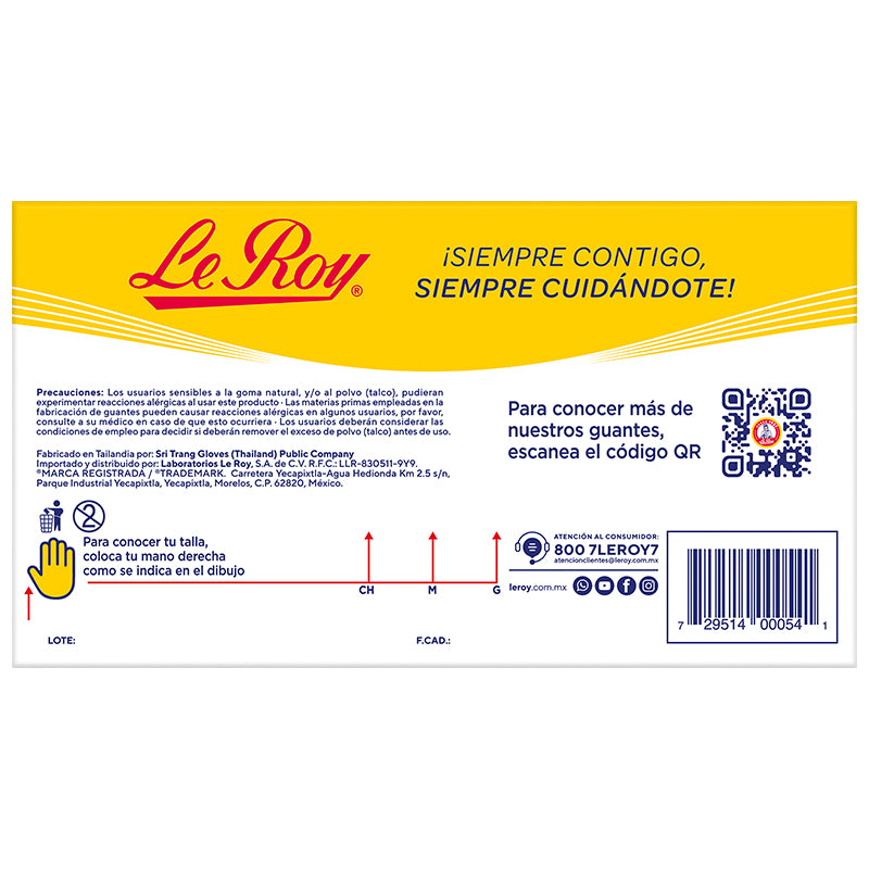 Guante Látex Multiusos Mediano - Paq con 10 cjas de 100 pz c/u