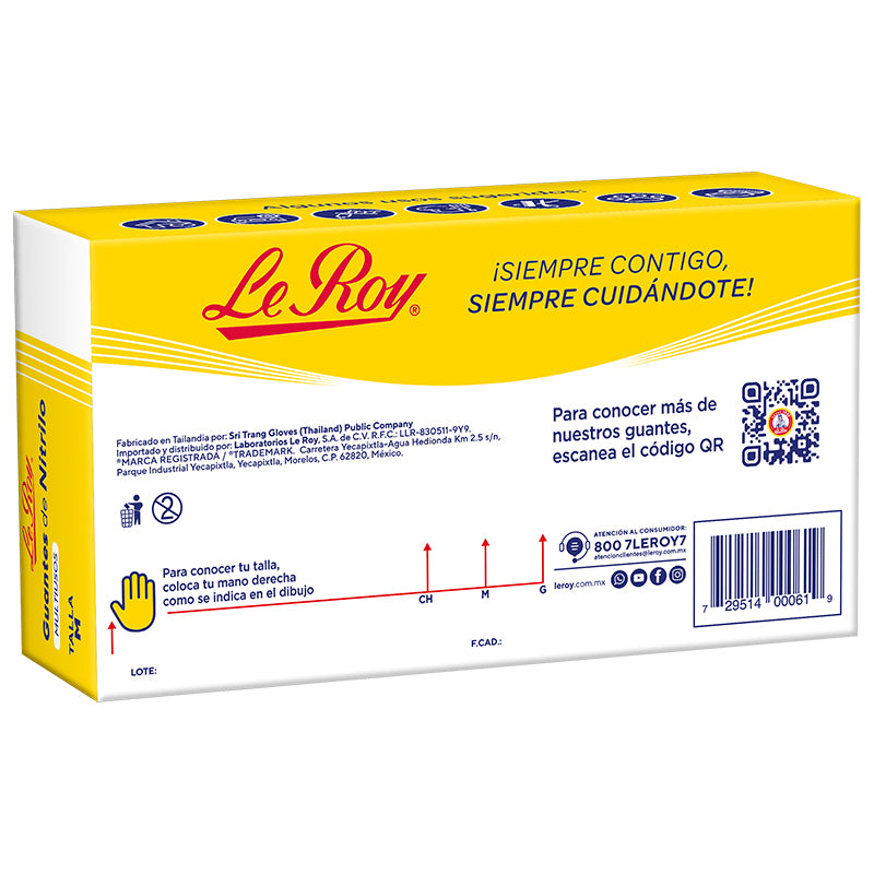 Guante Nitrilo Multiusos Negro Mediano - Paq con 10 cjas de 100 pz c/u