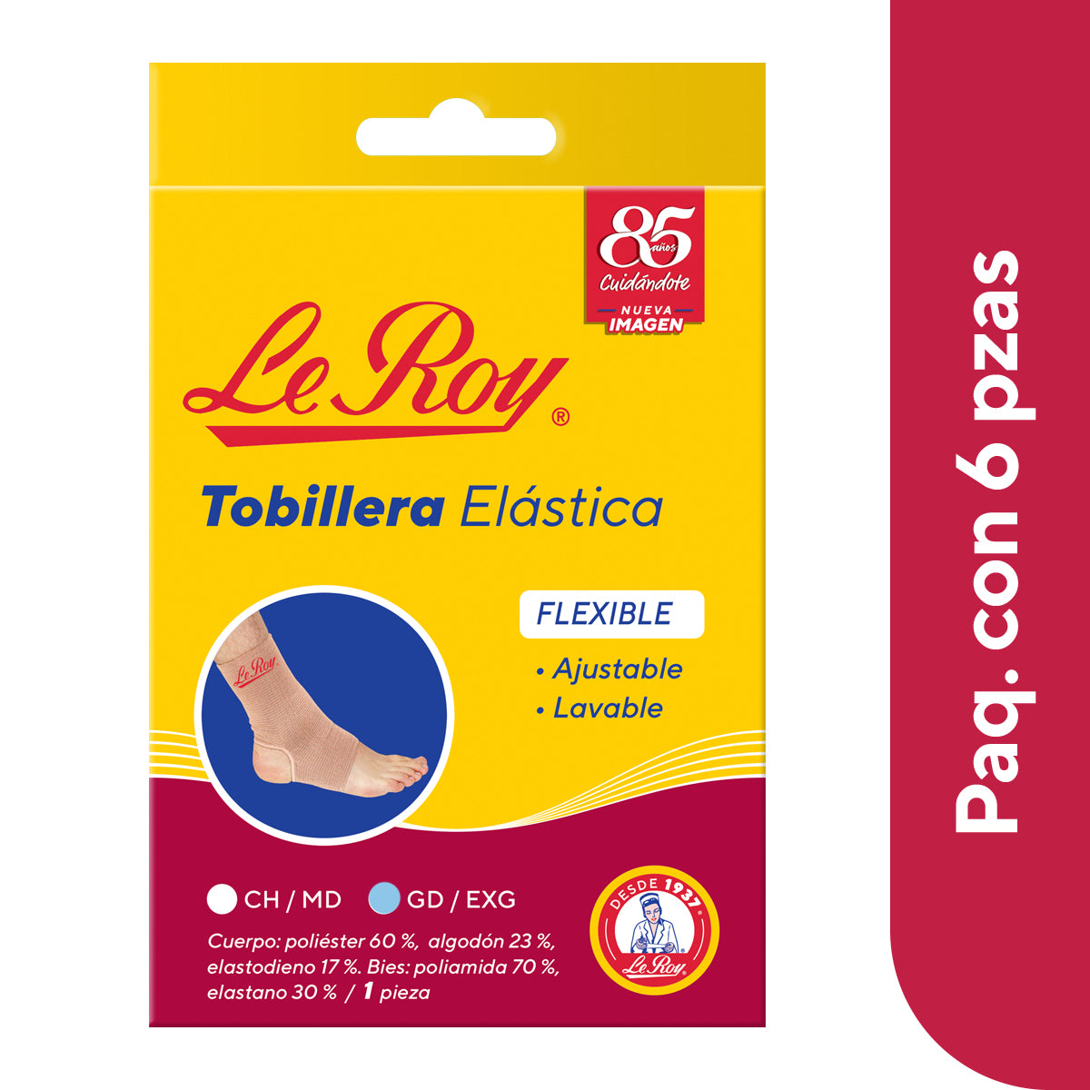 Tobillera Elástica G/EXG - Paq con 6 pz