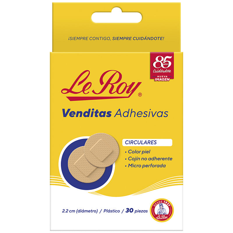 Vendita Adhesiva Circular de 2.2 cm - Paq con 9 cajillas de 30 pz c/u