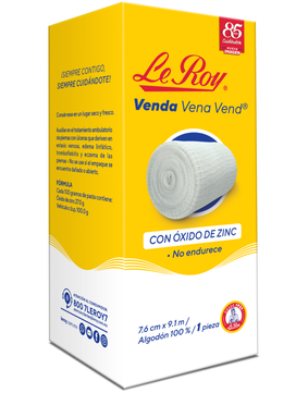 Le Roy Vena Vend Venda con Oxido Zinc 7.6 cm x 9.1 m con 1 pieza
