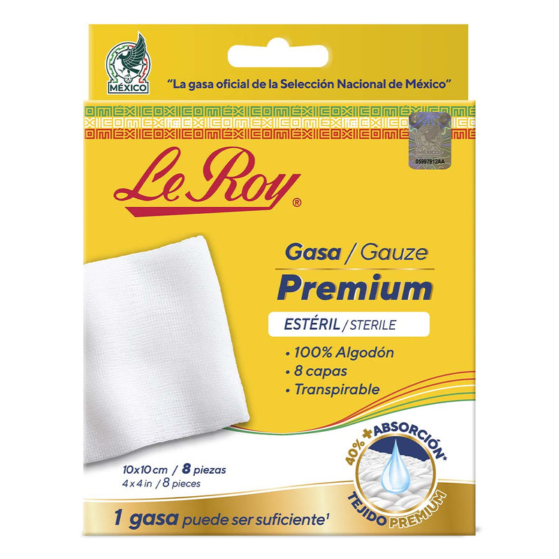 Premium Gasa Esteril 10X10 - Paq con 22 cajillas de 8pz c/u