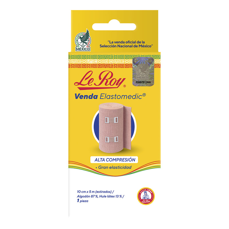 Elastomedic Venda de 10 cm x 5 m - Paq con 12 pz