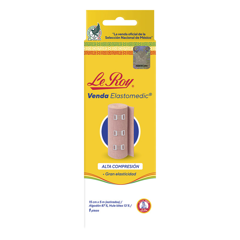 Elastomedic Venda de 15 cm x 5 m - Paq con 12 pz