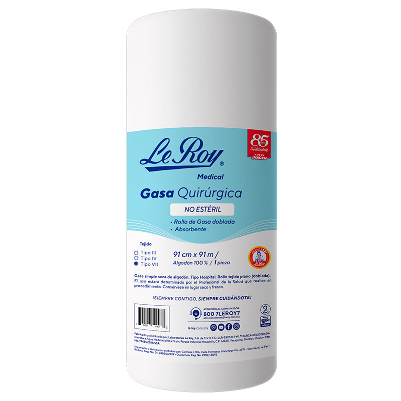 Rollo de Gasa Tejido VII de 91 cm x 91 m - Paq con 5 rollos ...