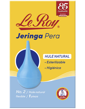 Le Roy Jeringa Pera de Hule No.2 con 1 pieza