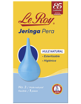 Le Roy Jeringa Pera de Hule No.3 con 1 pieza