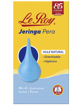 Le Roy Jeringa Pera de Hule No.4 con 1 pieza